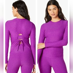 Beyond Yoga | NWT Yoga Inner Circle Pullover Purple XL